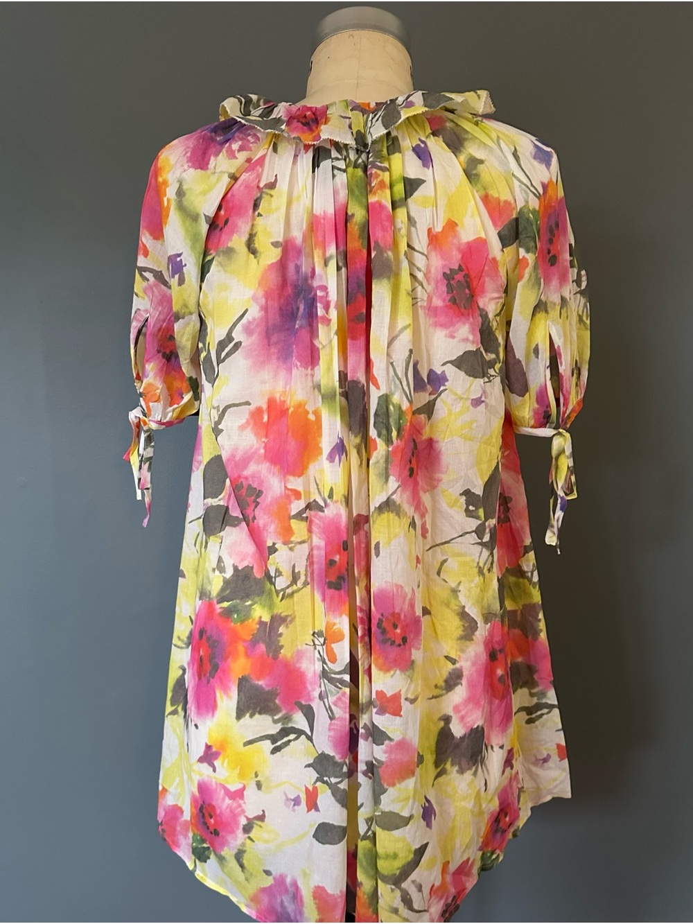 Jcrew Floral Puff-Sleeve Midi Cover Up Dress. Perfect Condition Small - Picture 9 of 13